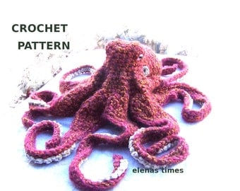 Realistic Amigurumi Octopus & Crochet Stone Pattern