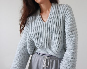 Cozy Super Slouchy Crocheted Sweater Pattern for All Sizes