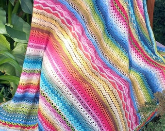Beginner-Friendly Stitch Sampler Scrapghan Crochet Pattern