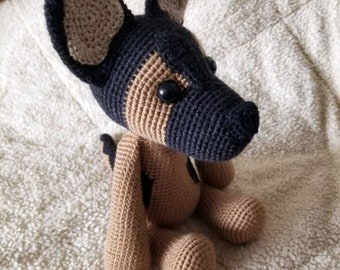 Gracie the German Shepherd Puppy Crochet Pattern