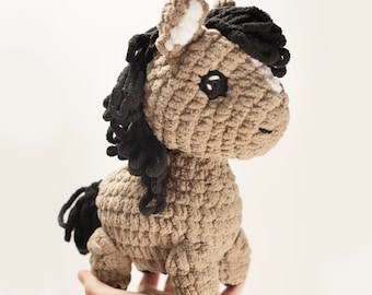 Cute Chubby Horse Crochet Pattern PDF