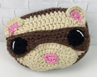 Ferret Pillow Crochet Pattern for Home Decor