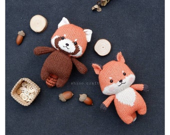 Red Panda & Fox Knitting Pattern
