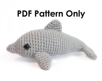 Cute Crochet Amigurumi Dolphin Whale Pattern PDF
