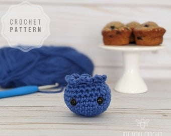 Blueberry Amigurumi Crochet Pattern for Kids' Play Food