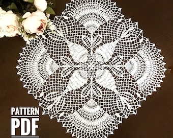 Crochet Square Doily Pattern Step-by-Step Tutorial