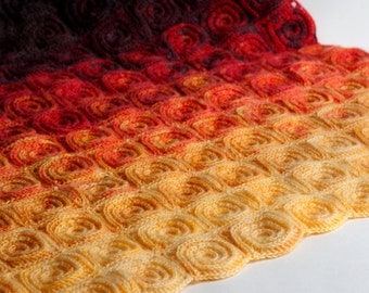 Fire Blanket Crochet Pattern - PDF File