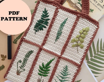 Forever Ferns Mini Tote Crochet Pattern