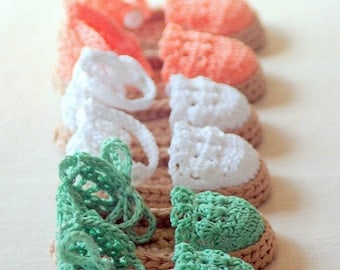 Crochet Pattern: Summer Espadrille Sandals (PDF)