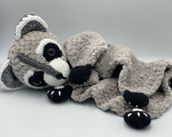 Cuddly Racoon Comforter Crochet Pattern