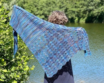 Water Waves Shawl Crochet Pattern