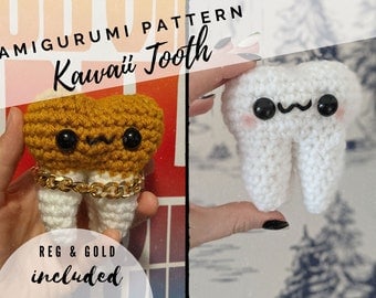 Kawaii Tooth Fairy Crochet Pattern in English