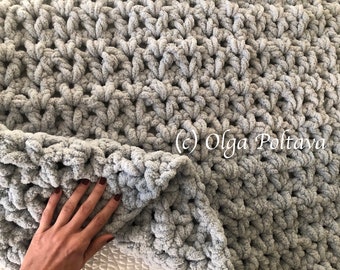 Bernat Blanket Extra V-Stitch Crochet Pattern