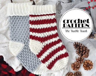 Country Cottage Crochet Christmas Stocking Pattern
