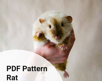 DIY Stuffed Rat/Mouse Teddy Bear Pattern