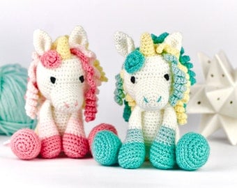 Easy Unicorn Crochet Amigurumi Pattern: UK/AU/US