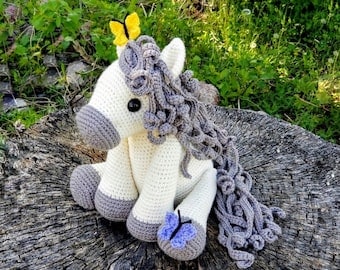 Spring Horse Amigurumi Crochet Pattern
