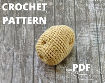 Amigurumi Crochet Potato Play Food Pattern