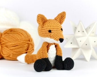 Easy Fox Amigurumi Crochet Pattern - UK/Au/US