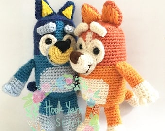 Blue Heeler Dog Crochet Doll Pattern