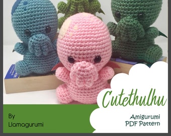 Cute Cthulhu Crochet Amigurumi Pattern
