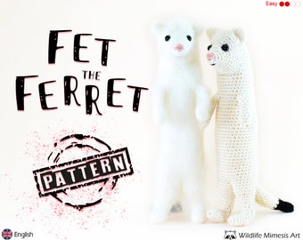 Fet the Ferret: Amigurumi Crochet Pattern PDF