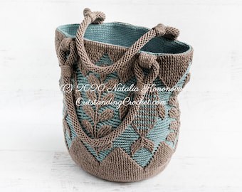 Corfu Crochet Bag Pattern: Embossed 3D Multicolor