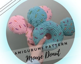 Mouse Donut Amigurumi-Crochet Pattern: Nursery Gift