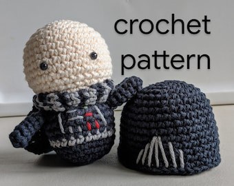 Darth Vader Inspired Amigurumi Crochet Pattern