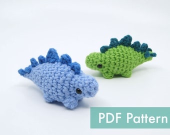 Stegosaurus Dinosaur Crochet Amigurumi Pattern PDF