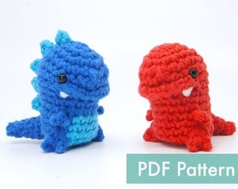 Amigurumi T-Rex Dinosaur Crochet PDF Pattern
