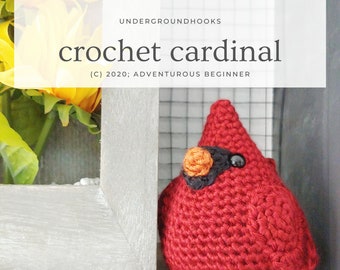 Easy Chubby Cardinal Crochet Pattern - Amigurumi