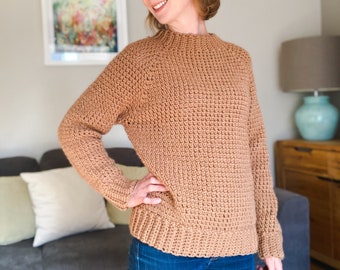 Chunky Crochet Sweater Pattern for Women