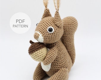 Amigurumi Squirrel Crochet Pattern - Chester Toy