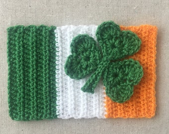 Irish Flag & Shamrock Crochet Pattern PDF