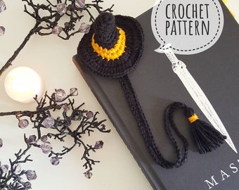 Witch Hat Bookmark Crochet Pattern with Pictorial