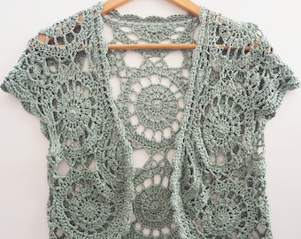 Bridal Crochet Lace Bolero/Shrug Pattern - Instant
