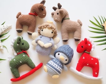 Christmas Amigurumi: Crochet Pattern for Festive Ornaments
