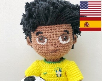 Lucas: Amigurumi Footballer Boy Doll Crochet Pattern