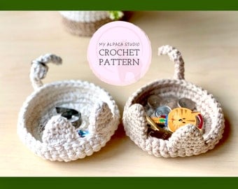 Crochet Cat Ring Dish Pattern for Lovers