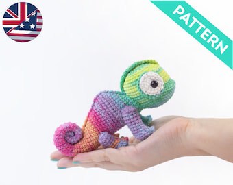 Chameleon Crochet Pattern: Cute Amigurumi Baby Gift