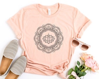 Floral Lotus Mandala Yoga Lover's Shirt