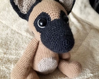 Molly the Belgian Malinois Crochet Dog Pattern