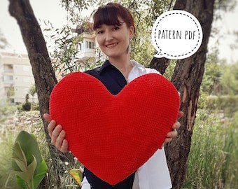Crochet Heart Pillow Pattern: Perfect Gift Idea
