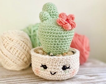 Crochet Pattern: Charming Desert Blossom Cactus