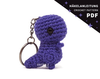 T-Rex Amigurumi Keychain Crochet Pattern