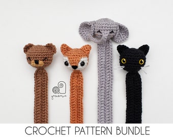 Amigurumi Crochet Pattern Bundle for Booklovers