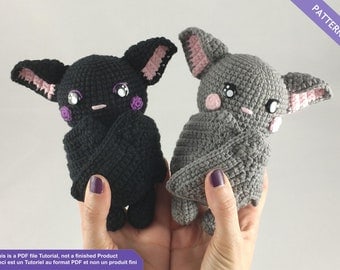 Halloween Bat Crochet Pattern, PDF, EN - FR