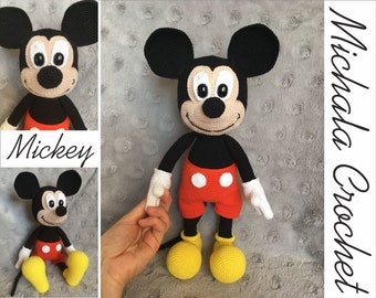 Mickey Mouse Crochet Pattern: Amigurumi PDF Tutorial