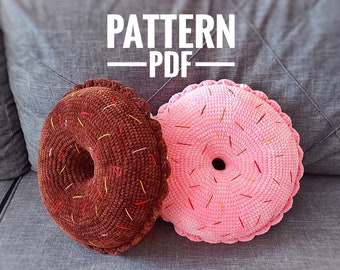 Beginner's Amigurumi Crochet Donut Pillow Pattern